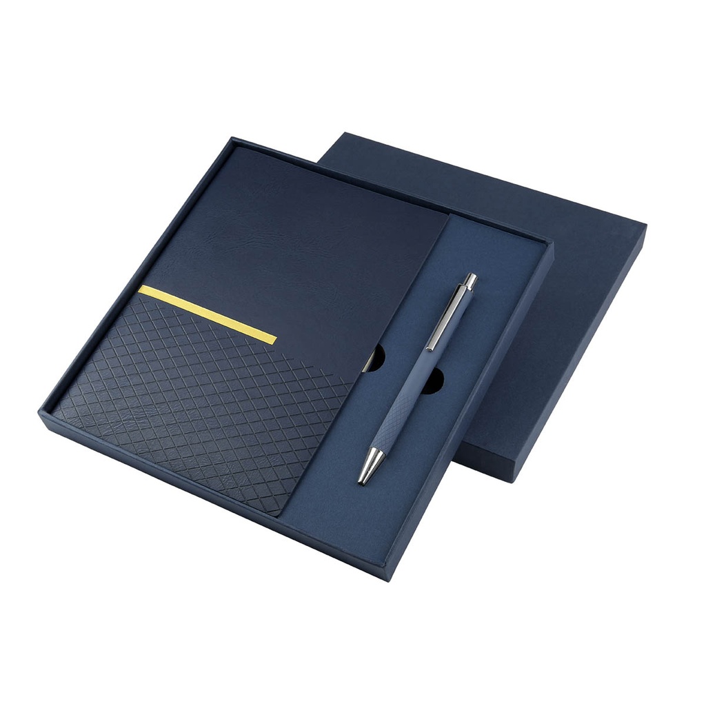[HL 9063 A] SET DE LIBRETA ZLATNA (AZUL)