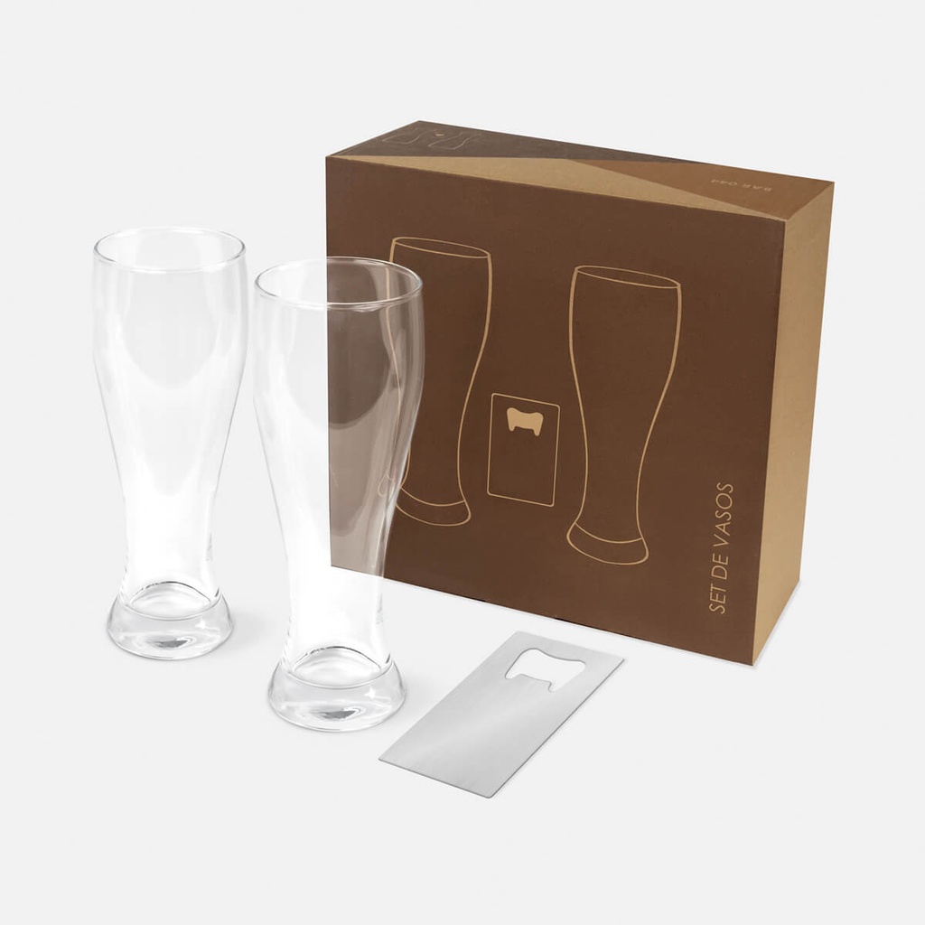 [BAR 044 S] SET DE VASOS PARA CERVEZA MALTIS